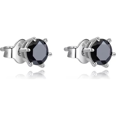 Olivie stříbrné náušnice BLACK 9020