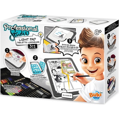 Buki Podsvietená podložka na kreslenie 3 v 1