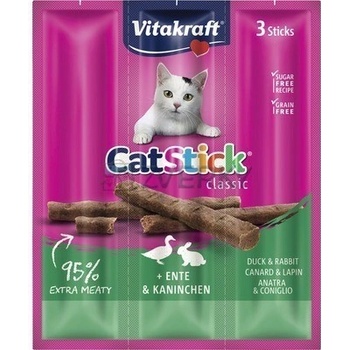VITAKRAFT Cat Stick classic kačka a králik 3 ks