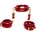 Taboom Bondage in Luxury D-Ring Collar and Wrist Cuffs