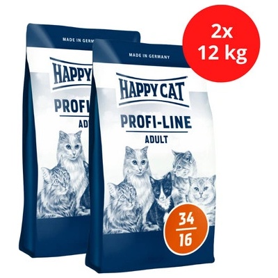 HAPPY CAT Profi line Adult 2 x 12 kg