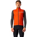 Cyklistické vetrovky a vesty Castelli Squadra Stretch vest červeno oranžová