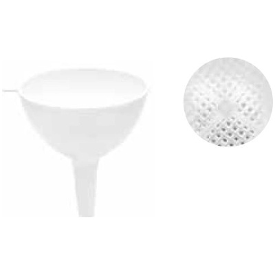 Plastový lievik 10cm so sitkom