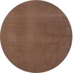 Ayyildiz Кафяв кръгъл килим ø 160 cm Joy 1400 - Ayyildiz Carpets (JOY1601601400MOCCA)