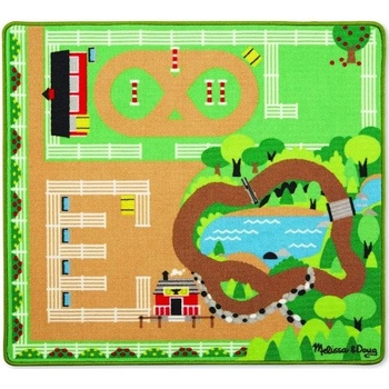 Melissa & Doug Детско килимче за игра Melissa & Doug - Около ранчото (19409)