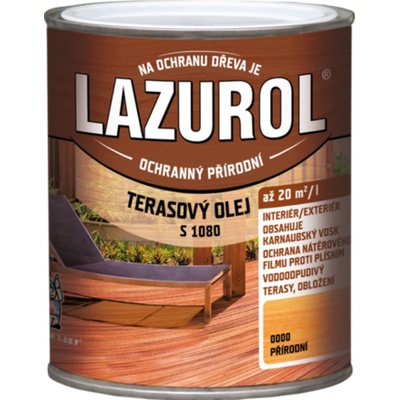 Lazurol s1080 terasový olej bezfarebný, 750 ml