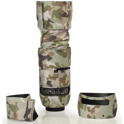 skin4gear neoprenový maskovací obal na objektiv Sigma 100-400mm f/5-6,3 DG OS HSM Contemporary (Canon EF, Nikon F) - Wild.Life Abstract.Green.17 – Sleviste.cz