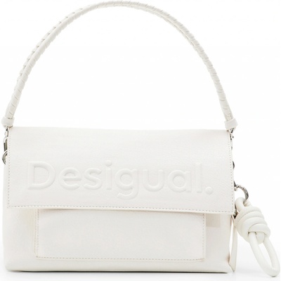 Desigual kabelka Half Logo 24 Ve blanco roto