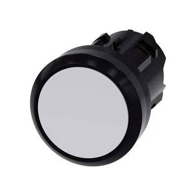 SIEMENS Tlačítko, 22 mm, kulaté, plast, bílé, knoflík stiskací