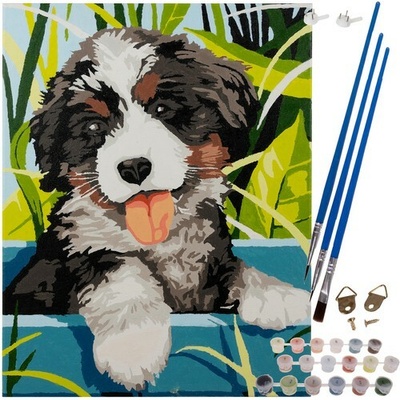 Maaleo 22780 Malování podle čísel 40 x 30 cm Pejsek