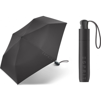 Esprit Easymatic Slimline Black plně automatický skládací deštník černý