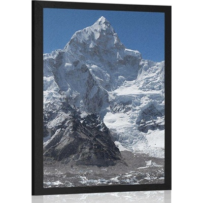 Plakát nádherný vrchol hory - 20x30 black