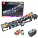 LEAN Toys Construction Blocks Ball Track with Electric Motor 1281 pcs