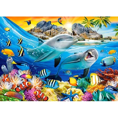 Castorland - Puzzle Dolphins in the Tropics - 180 piese