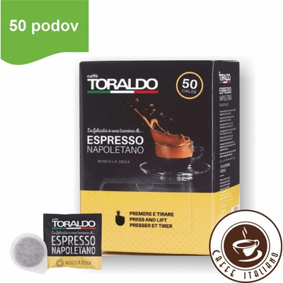 Toraldo Caffe E.S.E pody Miscela Decaffeinato 50 ks