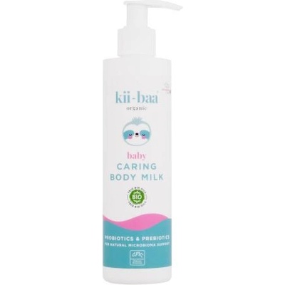 Kii-Baa Organic Baby Caring Body Milk грижовен лосион за тяло с пробиотици и пребиотици 250 ml