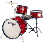 Stagg TIMJR3-16B Red Детски комплект барабани (TIMJR3-16B-RD)