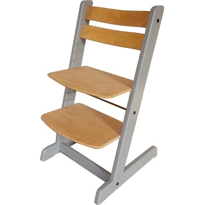 Dvěžidle Easy Rostoucí židle Lucie šedo buková 70kg – Zboží Dáma