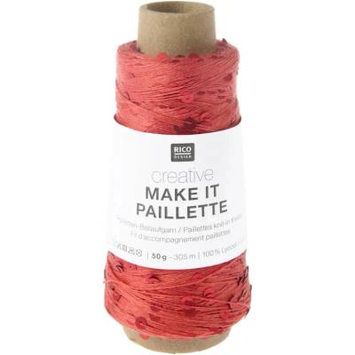Rico Desigen Příplet Make It Paillette 004 Red