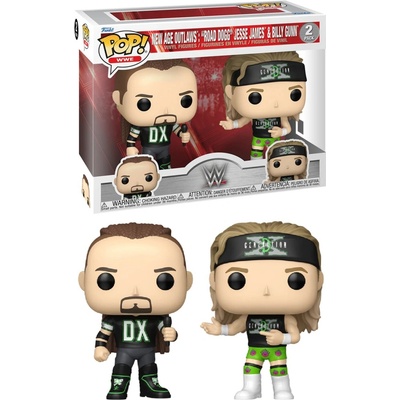 Funko Pop! 2 Pack WWE New Age Outlaws Road Dogg Jesse James & Billy Gunn