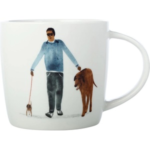 Maxwell & Williams Бяла порцеланова чаша 400 ml Little Dog - Maxwell & Williams (DX1069)