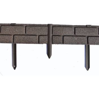 Multyhome obrubník Bricks Stones 9 x 120 cm šedá 1 ks