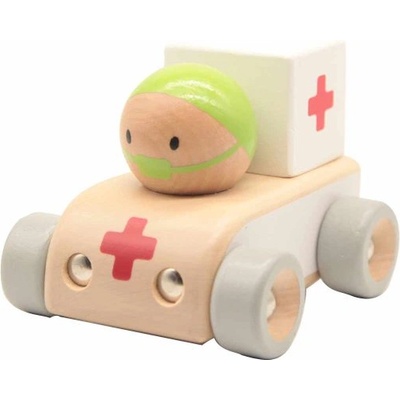 Classic World Детска дървена количка - Линейка