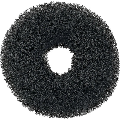 Okrúhla výplň do drdolu Sibel - čierna, 8 cm (9503012)