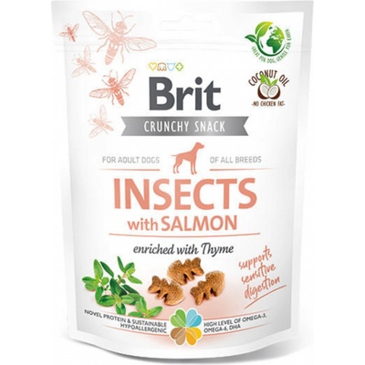 Brit Crunchy Snack Insects with Salmon enriched with Thyme 200 g