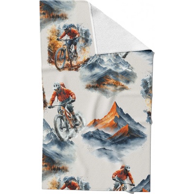 Takoy rychleschnoucí ručník cyklista v horách 30 x 50 cm