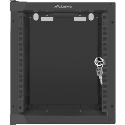 Lanberg Комуникационен шкаф Lanberg 10 6U (280x310), със стъклена врата, Черен | WF10-2306-10B (WF10-2306-10B)