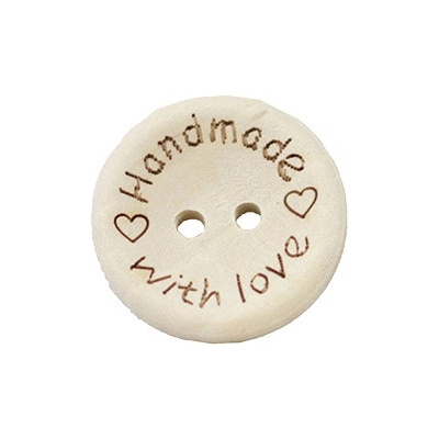 Pro Háčkování Dřevěný knoflík hand made 15 mm – Sleviste.cz