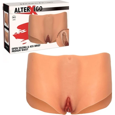 Силиконови бикини с вагина, средна талия - Alter Ego Vagina and Ass Brief (D-241492)