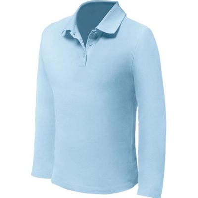 Nath pánske polo s dlhým rukávom NH541 sky