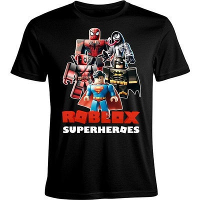 Tričko Roblox Superheroes Roblox černá
