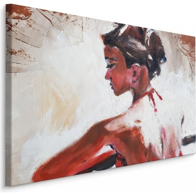 MyBestHome BOX Plátno Zamyšlená Žena Varianta: 120x80