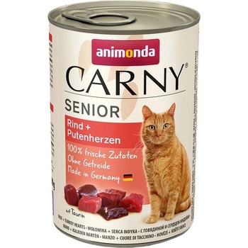 Animonda Carny Senior hovädzie a morčacie srdiečka 400 g