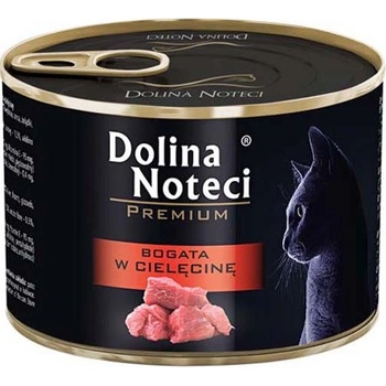 DOLINA NOTECI Premium Krmivo bohaté na teľacinu pre dospelé mačky 185 g