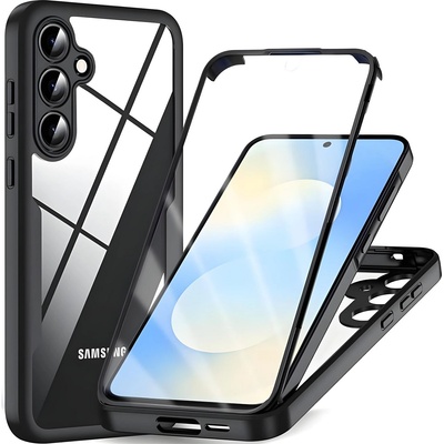 Techsuit Калъф Techsuit ColorVerse + защитно фолио за Samsung Galaxy S25 FE - Черен KP38551 (38551)