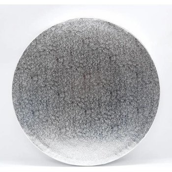 Cake Star Podložka pod dort PEVNÁ stříbrná vzor Grape kruh 33 cm 13