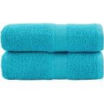 vidaXL Премиум кърпи за гости SOLUND 2 бр. тюркоазени 30x50 см 600 г/м2 (137446)