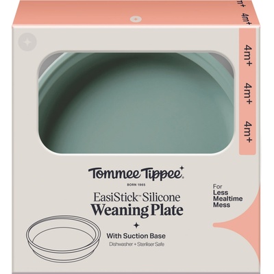 Tommee Tippee Silikónový tanier s prísavkou, zelený