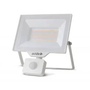 Avide Led ПРОЖЕКТОР РЕФЛЕКТОРЕН С ДАТЧИК 30w nw 4000k pir БЯЛ