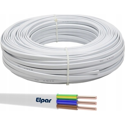 Elpar Plochý elektrický kabel YDYp 3 x 1,5 mm² 100 m