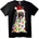 NOONEBRAND Тениска Пуг Дядо Коледа с Коледни Светлини - 4XL, Black