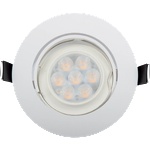 ELMARK Led ПЛАСТМАСОВА КРЪГЛА ЛУНА high power 6w 4000-430 (92r106wh/w)