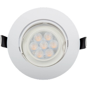 ELMARK Led ПЛАСТМАСОВА КРЪГЛА ЛУНА high power 6w 4000-430 (92r106wh/w)