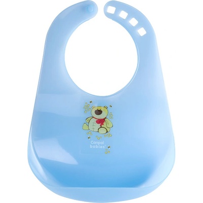 Canpol Пластмасов лигавник с джоб Happy animals (5903407024042)