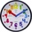 NeXtime Стенен часовник Sophia (7357)