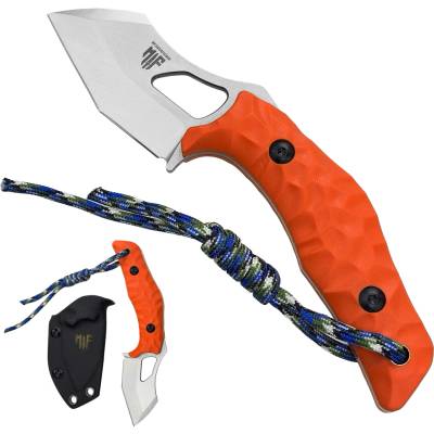 Messerfieber EDC univerzální nůž "TREX ORANGE" s kydexovým pouzdrem